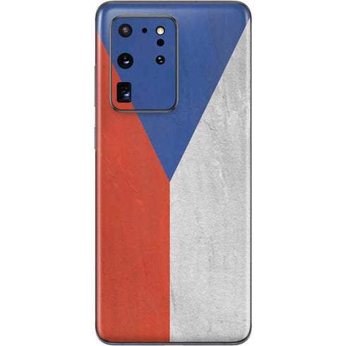 Czech Republic Flag Distressed Galaxy S20 Ultra 5G Skin